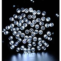 Solar String Lights LED Decorative Garden Fairy Lights - White / 1000cm