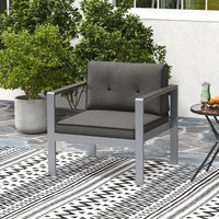 Garden Chair Single Sofa - Grey
