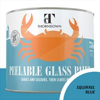 Thorndown Squirrel Blue Peelable Glass Paint - Satin Blue / 11.5cm