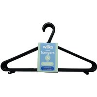 Pack of 6 My Laundry Plastic Hangers - Black