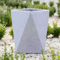 Grey Handmade Trough Fiberstone Planter - Grey / 200l