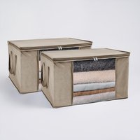 Pack Of Underbed Storage Bags - Natural / 60cm