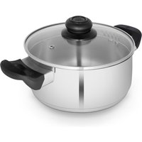 Townhouse 24cm Casserole with Lid - Stainless Steel
