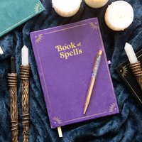 Mystical Spells Journal With Amethyst Pen - Purple
