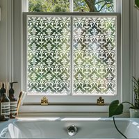 Anucita Patterned Privacy Window Film - White / 120cm x 45cm