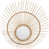 Catalina Reflective Frame Wall Mirror - Natural