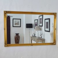 MirrorOutlet Gold Antique Ornate Design Full length Wall Mirror 167 X 106cm - Yellow