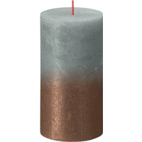Bolsius Rustic Faded Eucalyptus Green Copper Metallic Candle - Multicolour