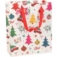 Nostalgic Christmas Print Gift Bag - Large
