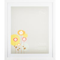 Ridged Photo Frame - White / 12 x 10in