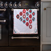Seasonal Christmas Kitchen Towel - Red