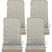High Back Seat Pad Triangle Geo - Olive - Green / 4