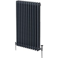 Traditional Column Radiators - Grey / 10cm / 150cm / 56cm