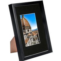 3D Shadow Box Frame with A5 Mount - A4 (8" x 12") - Black - Black