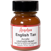 Acrylic Leather Paint Standard Colours 1oz - English Tan