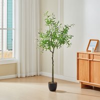 Artificial Olive Tree In Pot - Green / 80cm / 175cm