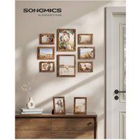 SONGMICS Picture Frame Set of 10, MDF, Wall Decor - Bronze / 28.4cm