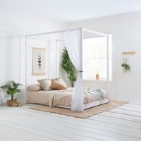 Darwin Four Poster King Bed - White