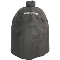 Protective grill cover 20' media size guards bbq from weather damage - Black