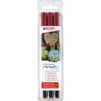 Pack of 3 edding 1255 Calligraphy Pen - Crimson Lake