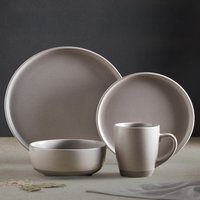 Avena 16 Piece Dinnerware Set - Fossil Grey