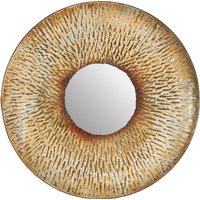 Juliet Champagne Oval Framed Wall Mirror - Gold