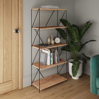 Leyo 5 Tier Shelving Unit - Brown