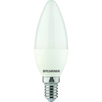 Sylvania ToLEDo Candle LED Candle Light Bulb E14 470 Lumens Warm White 2700K - White