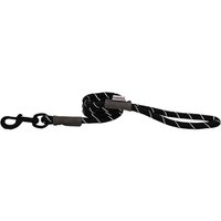 HugglePets Reflective Rope Dog Lead - Orange, 107 x 1.0cm - Black