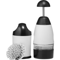 Black and White Grater-Chopper Set - Black, White