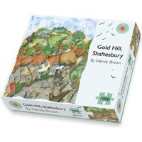 Gold Hill Shaftesbury - Wendy Brown 1000 Piece Jigsaw Puzzle - Neutral