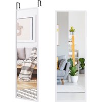 Over the Door Decorative Mirror - White