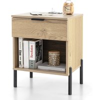 Nightstand Bedside Cabinet - Natural