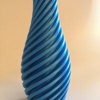 Diagonal Vase 14cm - Light Blue