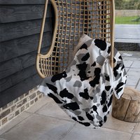 Animal Print Blanket - Black