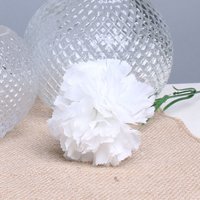 Kingsbury Gifts, Artificial Silk Single Carnation - White Kingsbury Gifts, Artificial Silk Single Carnation - White