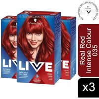 Schwarzkopf Live Intense 035 Real Red Permanent Hair Dye - 035 Real Red