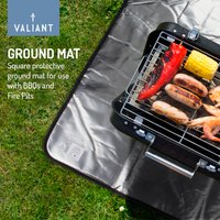 Valiant, Valiant Heat Resistant BBQ and Fire Pit Protective Ground Mat - Silver Valiant, Valiant Heat Resistant BBQ and Fire Pit Protective Ground Mat - Silver