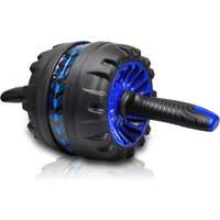 Reka Fitness Ultra Wide Spring Loaded AB Roller - Blue Reka Fitness Ultra Wide Spring Loaded AB Roller - Blue