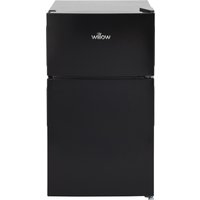 Willow 50cm Under Counter Fridge Freezer - Black
