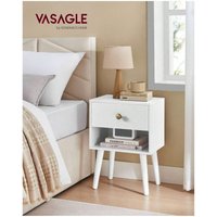 VASAGLE Set of 2 Bedside Tables - White