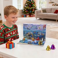 Children's Marine Animal Building Blocks Advent Calendar - Blue