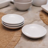 Mikasa Chalk Set of 4 Porcelain Dip Bowls - White