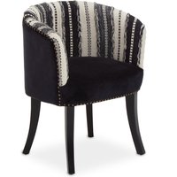 Cefena Black and White Chair - Black