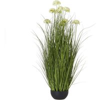 Allium Artificial Plant No Pot - White