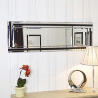 MirrorOutlet Dalton Black All Glass Dress Mirror - Black