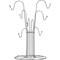 Helix Chrome 8 Cup Mug Tree - Silver