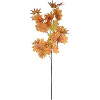 Artificial Autumn Maple Leaf Stem 100cm - Orange
