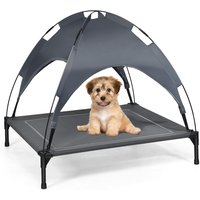 Costway Dog Bed Elevated Pet Cot-Grey - Grey