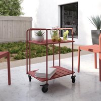Folding Serving Cart - Persimmon